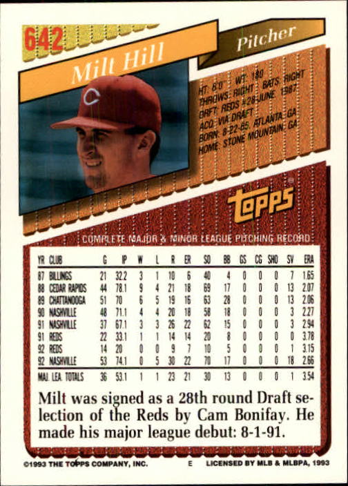 B4361- 1993 Topps Inaugural Rockies BB #s 501-750 -You Pick- 10+ FREE US SHIP - Picture 277 of 483