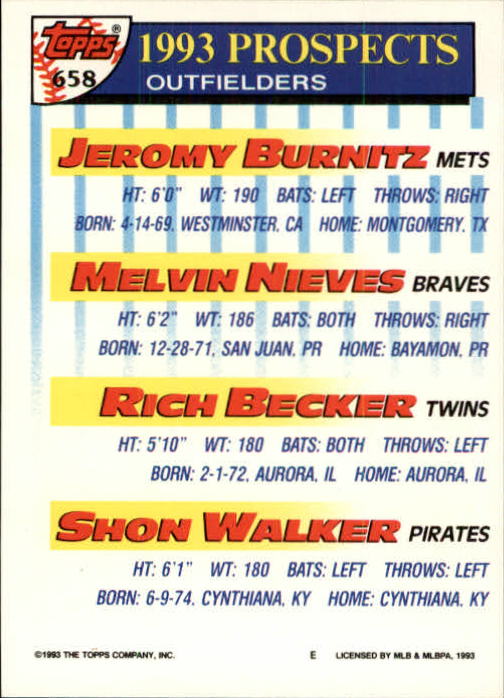 B4361- 1993 Topps Inaugural Rockies BB #s 501-750 -You Pick- 10+ FREE US SHIP - Picture 309 of 483