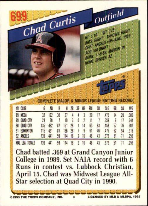 B4361- 1993 Topps Inaugural Rockies BB #s 501-750 -You Pick- 10+ FREE US SHIP - Picture 387 of 483