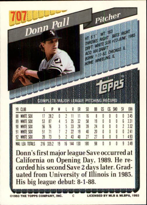 B4361- 1993 Topps Inaugural Rockies BB #s 501-750 -You Pick- 10+ FREE US SHIP - Picture 399 of 483