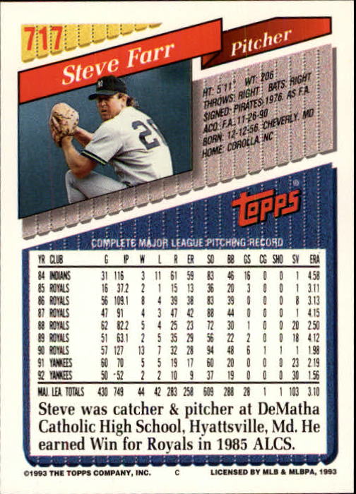 B4361- 1993 Topps Inaugural Rockies BB #s 501-750 -You Pick- 10+ FREE US SHIP - Picture 419 of 483