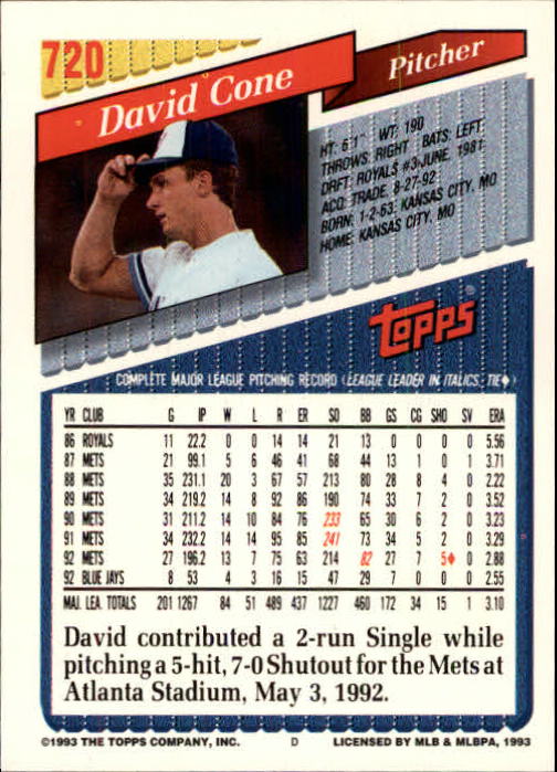 B4361- 1993 Topps Inaugural Rockies BB #s 501-750 -You Pick- 10+ FREE US SHIP - Picture 425 of 483