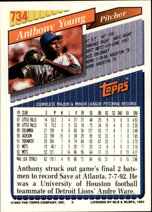 B4361- 1993 Topps Inaugural Rockies BB #s 501-750 -You Pick- 10+ FREE US SHIP - Picture 453 of 483