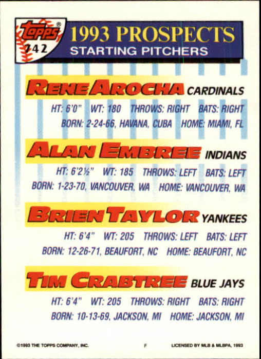 B4361- 1993 Topps Inaugural Rockies BB #s 501-750 -You Pick- 10+ FREE US SHIP - Picture 469 of 483