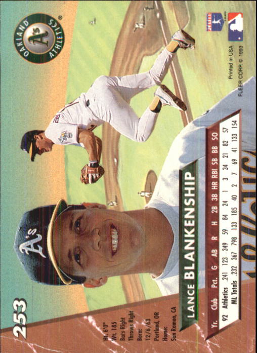 B2406- 1993 Ultra Baseball Cards 251-500 +Rookies -You Pick- 15+ FREE US SHIP - Picture 7 of 469