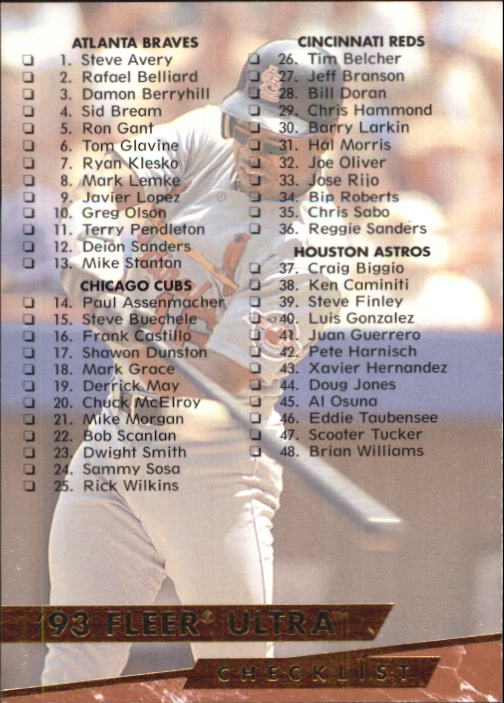 B2406- 1993 Ultra Baseball Cards 251-500 +Rookies -You Pick- 15+ FREE US SHIP - Picture 94 of 469