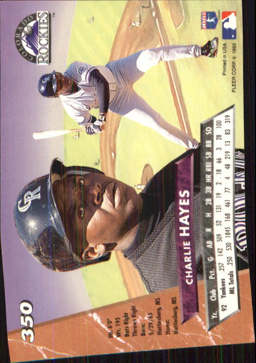 B2406- 1993 Ultra Baseball Cards 251-500 +Rookies -You Pick- 15+ FREE US SHIP - Picture 189 of 469