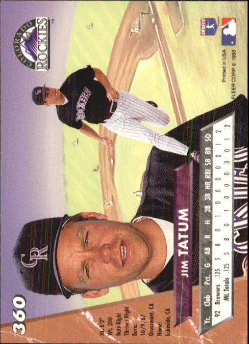 B2406- 1993 Ultra Baseball Cards 251-500 +Rookies -You Pick- 15+ FREE US SHIP - Picture 203 of 469