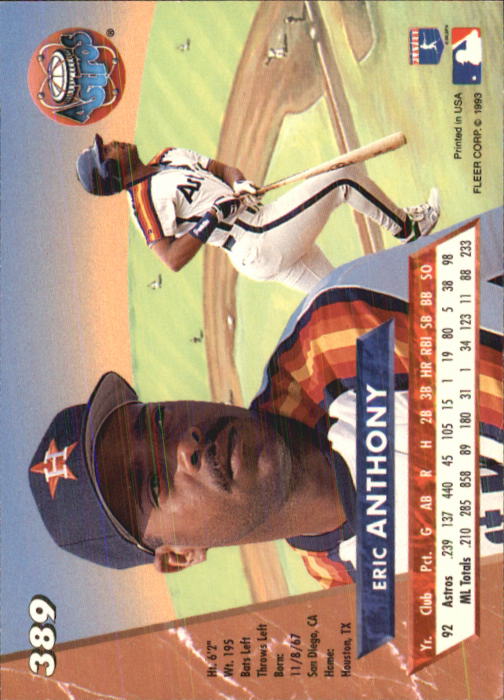 B2406- 1993 Ultra Baseball Cards 251-500 +Rookies -You Pick- 15+ FREE US SHIP - Picture 257 of 469