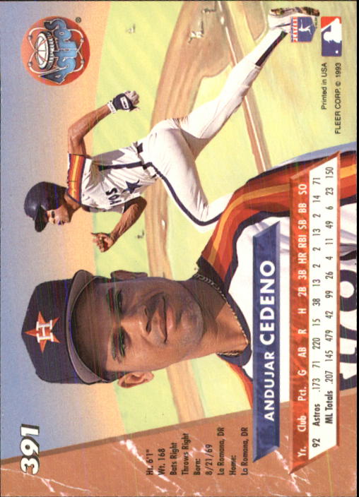 B2406- 1993 Ultra Baseball Cards 251-500 +Rookies -You Pick- 15+ FREE US SHIP - Picture 259 of 469