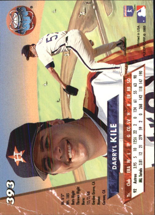 B2406- 1993 Ultra Baseball Cards 251-500 +Rookies -You Pick- 15+ FREE US SHIP - Picture 263 of 469