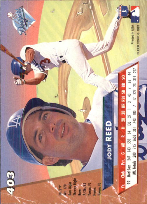 B2406- 1993 Ultra Baseball Cards 251-500 +Rookies -You Pick- 15+ FREE US SHIP - Picture 283 of 469