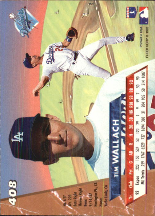 B2406- 1993 Ultra Baseball Cards 251-500 +Rookies -You Pick- 15+ FREE US SHIP - Picture 291 of 469