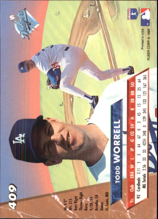 B2406- 1993 Ultra Baseball Cards 251-500 +Rookies -You Pick- 15+ FREE US SHIP - Picture 293 of 469