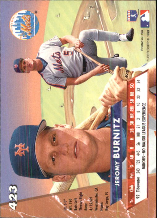 B2406- 1993 Ultra Baseball Cards 251-500 +Rookies -You Pick- 15+ FREE US SHIP - Picture 321 of 469