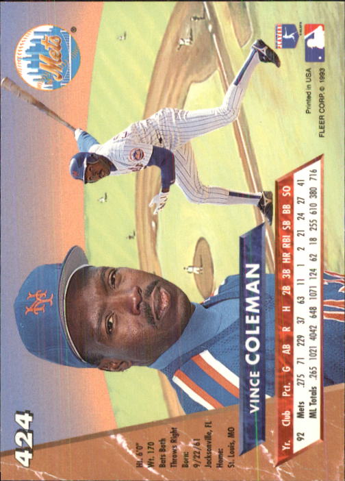 B2406- 1993 Ultra Baseball Cards 251-500 +Rookies -You Pick- 15+ FREE US SHIP - Picture 323 of 469