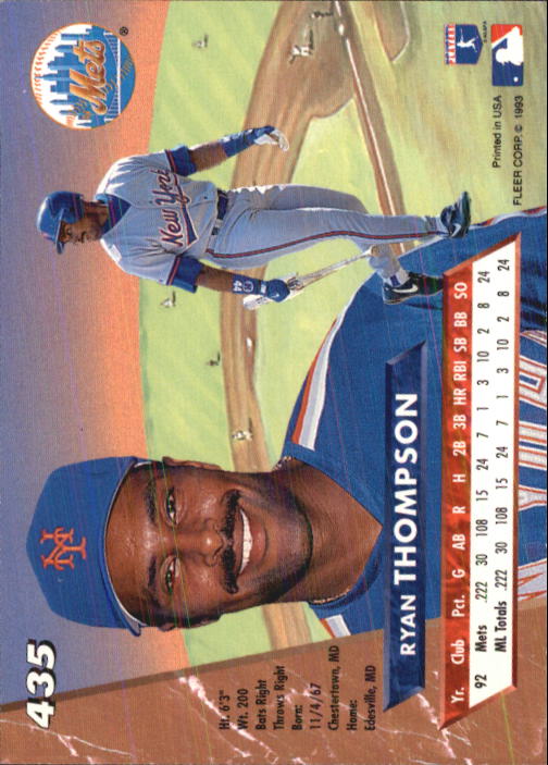 B2406- 1993 Ultra Baseball Cards 251-500 +Rookies -You Pick- 15+ FREE US SHIP - Picture 343 of 469