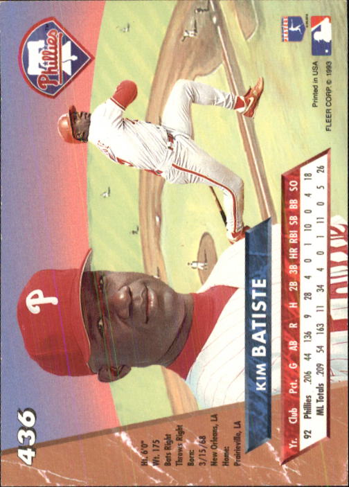 B2406- 1993 Ultra Baseball Cards 251-500 +Rookies -You Pick- 15+ FREE US SHIP - Picture 345 of 469