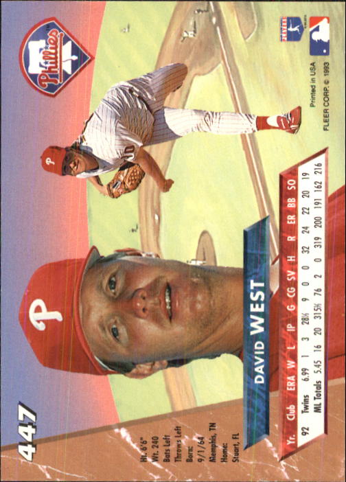 B2406- 1993 Ultra Baseball Cards 251-500 +Rookies -You Pick- 15+ FREE US SHIP - Picture 365 of 469