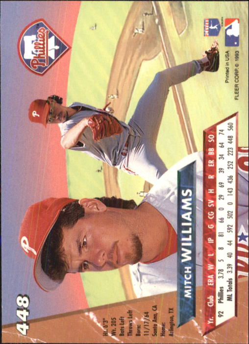 B2406- 1993 Ultra Baseball Cards 251-500 +Rookies -You Pick- 15+ FREE US SHIP - Picture 367 of 469