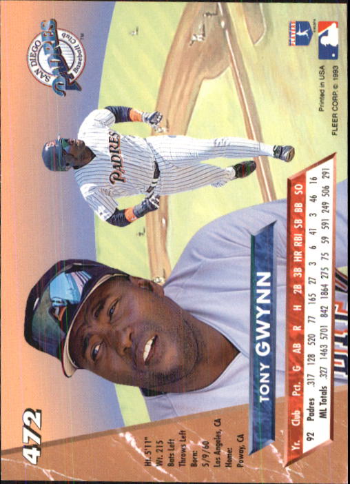 B2406- 1993 Ultra Baseball Cards 251-500 +Rookies -You Pick- 15+ FREE US SHIP - Picture 415 of 469
