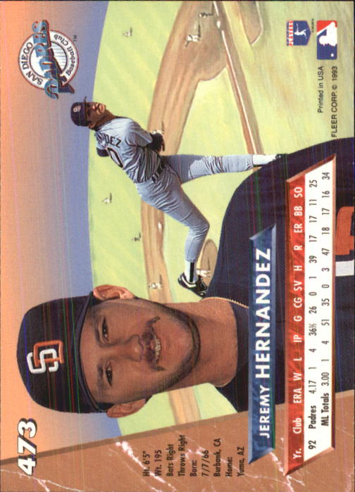 B2406- 1993 Ultra Baseball Cards 251-500 +Rookies -You Pick- 15+ FREE US SHIP - Picture 417 of 469