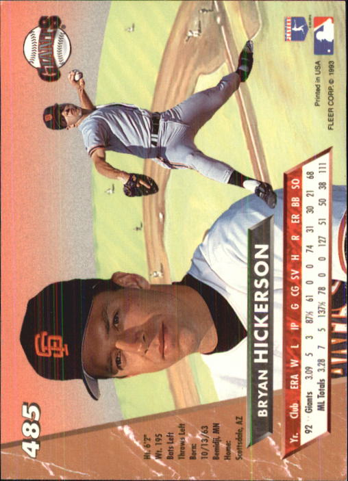 B2406- 1993 Ultra Baseball Cards 251-500 +Rookies -You Pick- 15+ FREE US SHIP - Picture 441 of 469