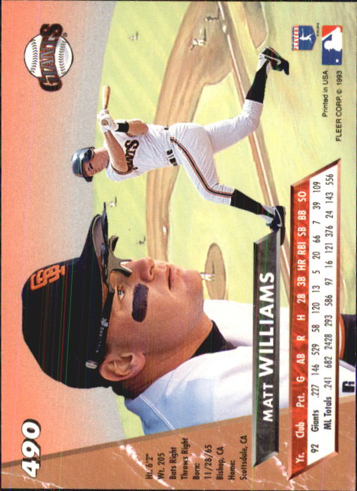 B2406- 1993 Ultra Baseball Cards 251-500 +Rookies -You Pick- 15+ FREE US SHIP - Picture 449 of 469