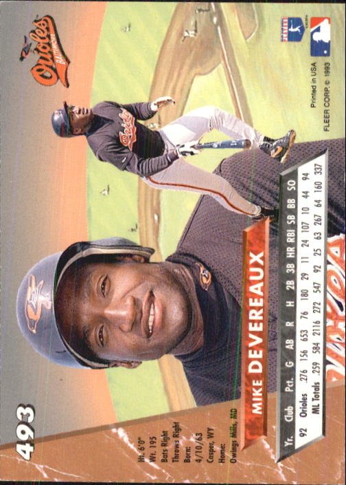B2406- 1993 Ultra Baseball Cards 251-500 +Rookies -You Pick- 15+ FREE US SHIP - Picture 455 of 469