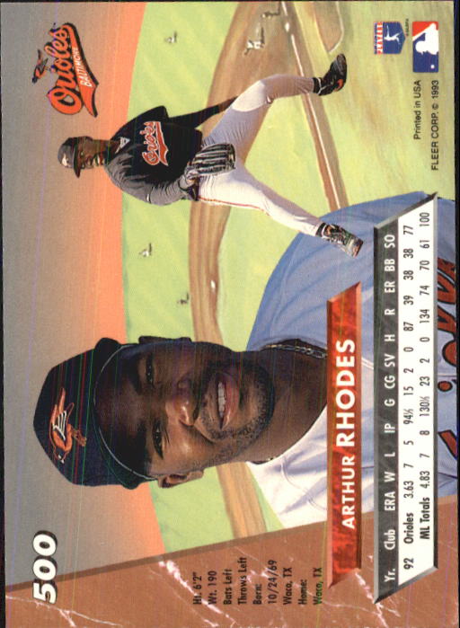 B2406- 1993 Ultra Baseball Cards 251-500 +Rookies -You Pick- 15+ FREE US SHIP - Picture 469 of 469