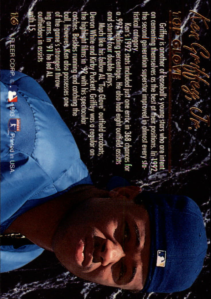 1993 Ultra Award Winners #16 Ken Griffey Jr. back image