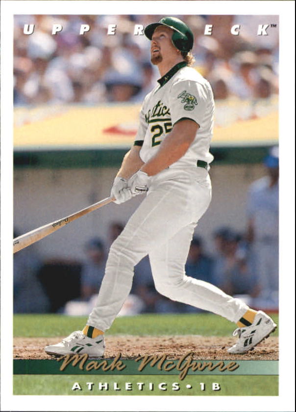 mark mcgwire holographic card 1997 Pinnacle Denny's 3D - [Base] #10 mark mcgwire holographic card 1991