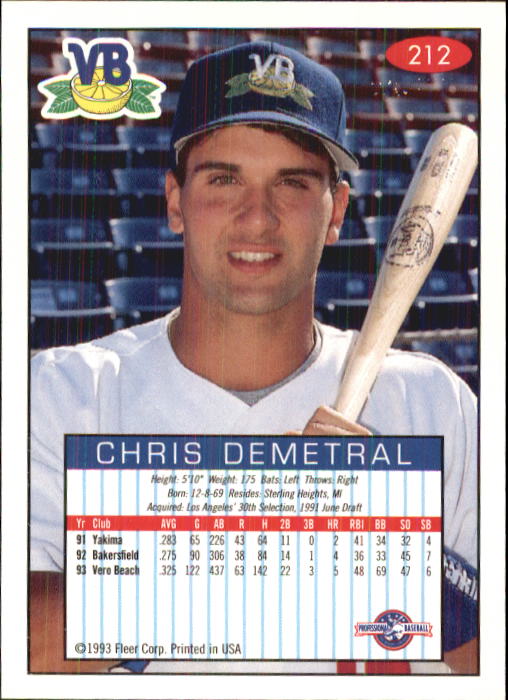 chris demetral baseball