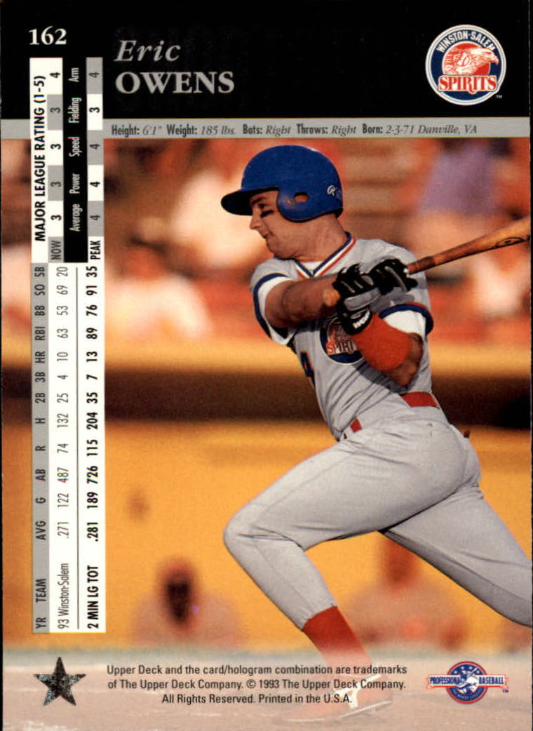 B3711- 1994 Upper Deck Minors Baseball Cards 1-200 -You Pick- 15+ FREE US SHIP - Picture 311 of 377