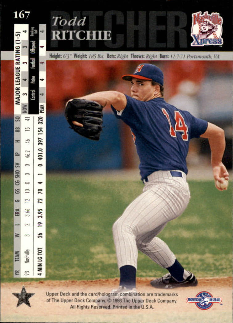 B3711- 1994 Upper Deck Minors Baseball Cards 1-200 -You Pick- 15+ FREE US SHIP - Picture 319 of 377