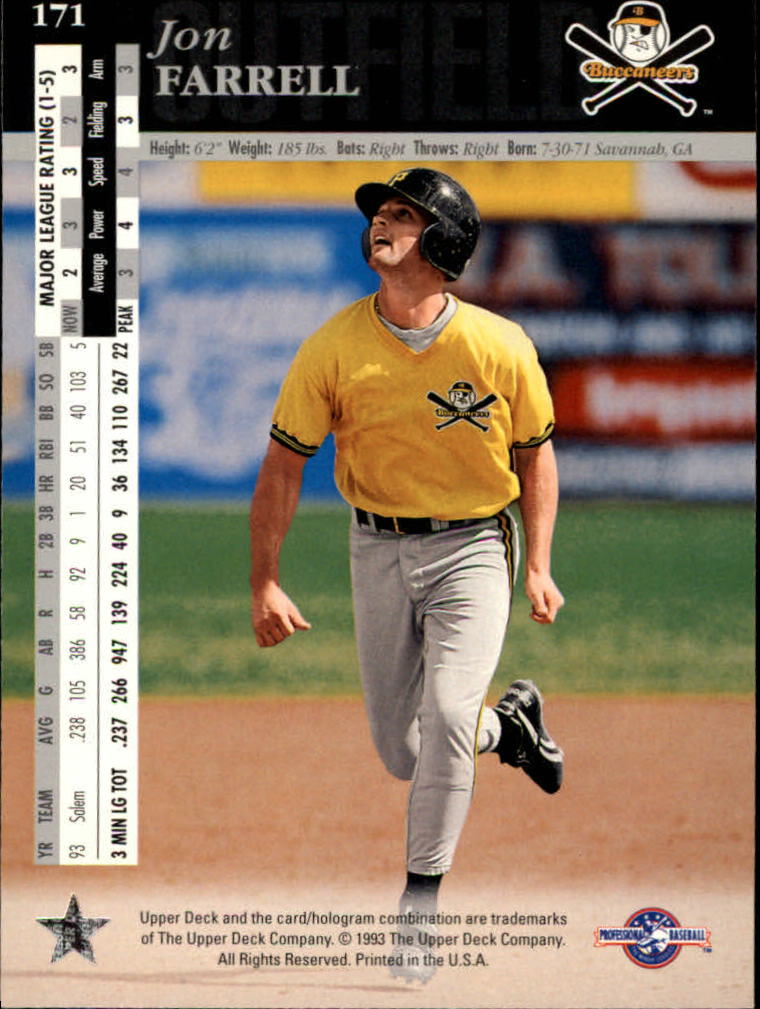 B3711- 1994 Upper Deck Minors Baseball Cards 1-200 -You Pick- 15+ FREE US SHIP - Picture 327 of 377