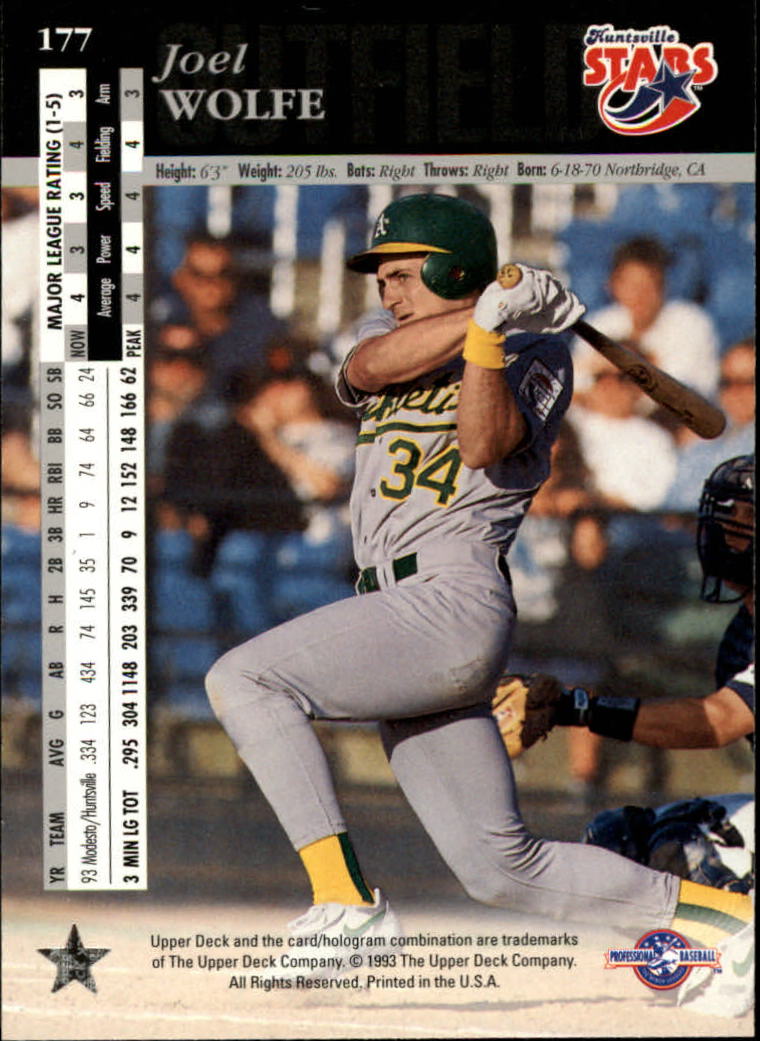 B3711- 1994 Upper Deck Minors Baseball Cards 1-200 -You Pick- 15+ FREE US SHIP - Picture 339 of 377