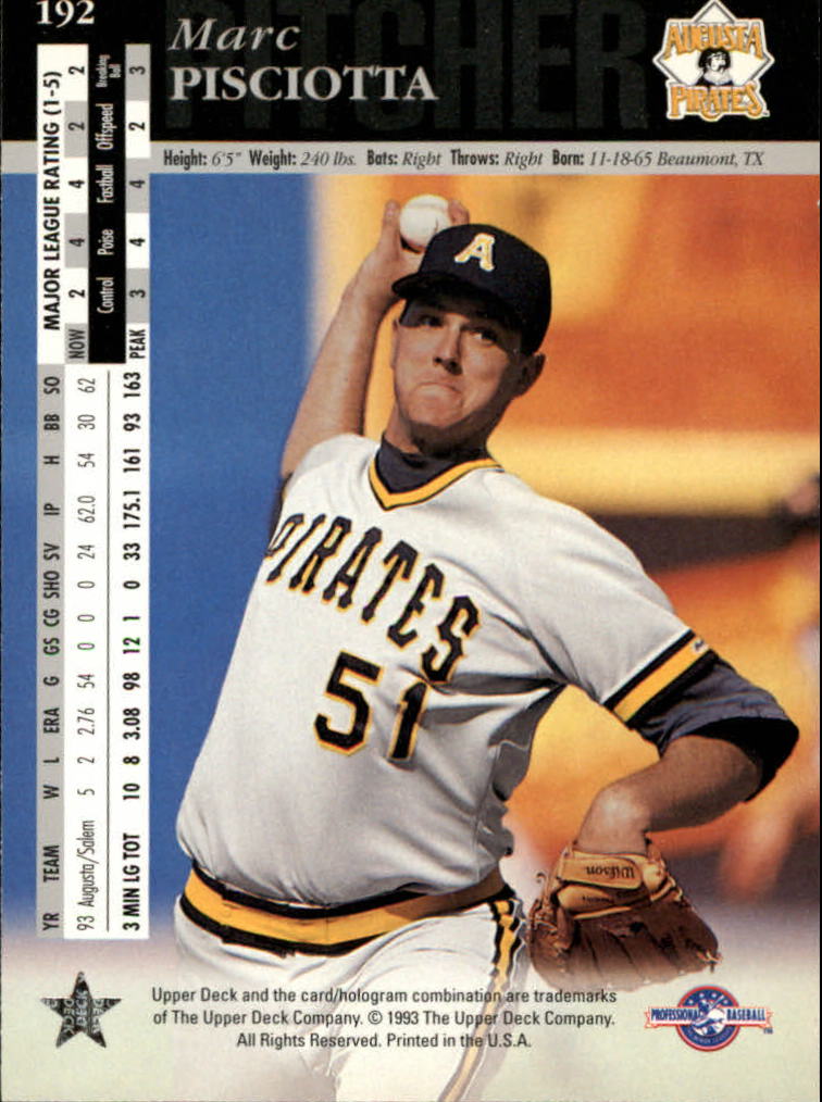 B3711- 1994 Upper Deck Minors Baseball Cards 1-200 -You Pick- 15+ FREE US SHIP - Picture 361 of 377