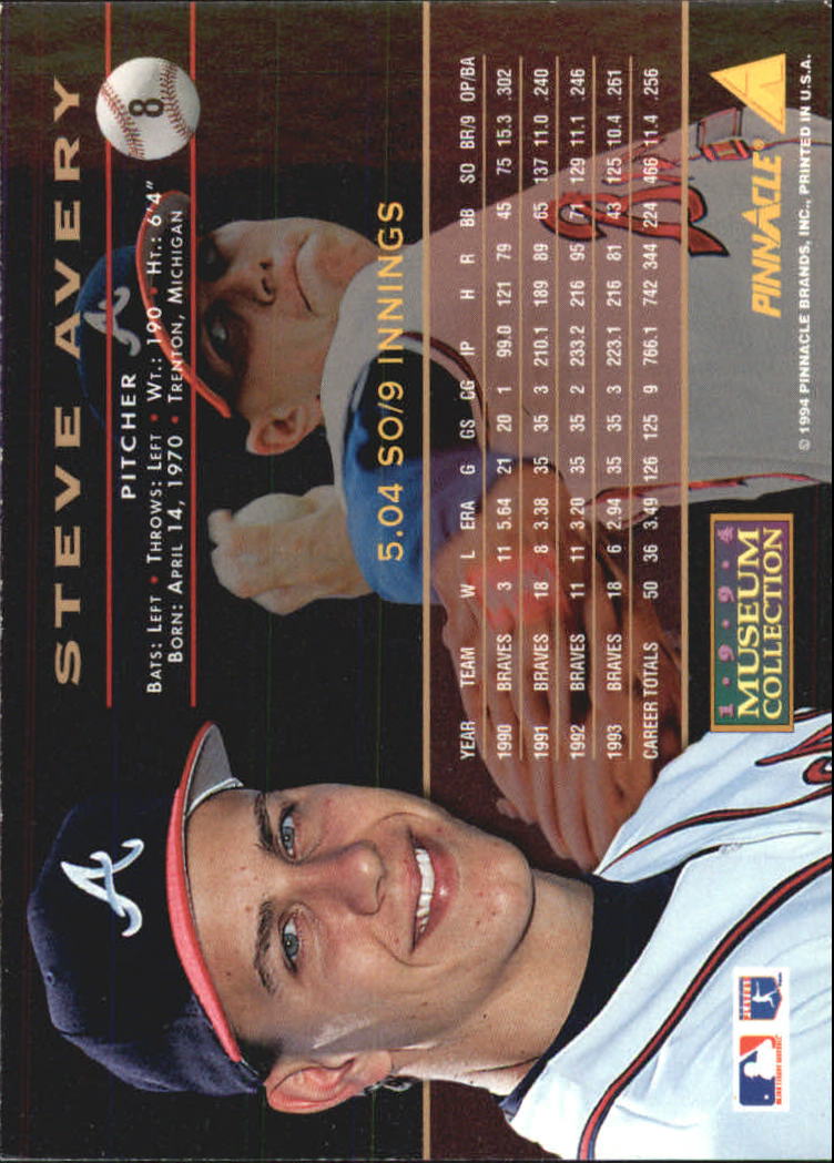 A6825- 1994 Pinnacle Museum Baseball Cards 1-250 -You Pick- 15+ FREE US SHIP - Picture 9 of 432