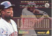1994 Pinnacle Museum Collection #21 Kirby Puckett back image