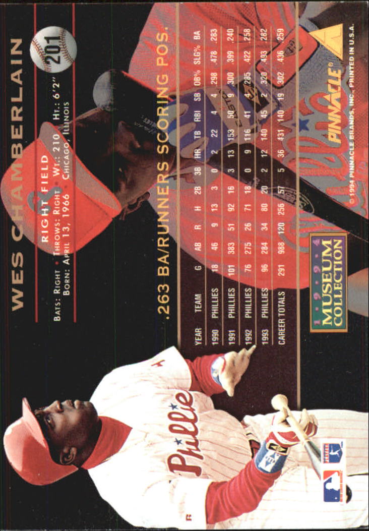 A6825- 1994 Pinnacle Museum Baseball Cards 1-250 -You Pick- 15+ FREE US SHIP - Picture 346 of 432