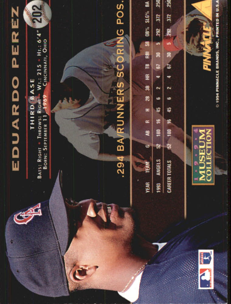 A6825- 1994 Pinnacle Museum Baseball Cards 1-250 -You Pick- 15+ FREE US SHIP - Picture 348 of 432
