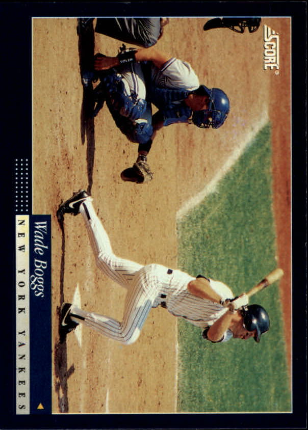 1998 Score #221 Wade Boggs New York Yankees