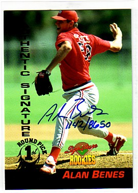 1994 Signature Rookies Signatures #22 Alan Benes