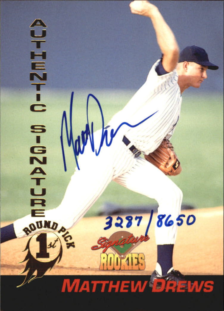 1994 Signature Rookies Signatures #29 Matt Drews