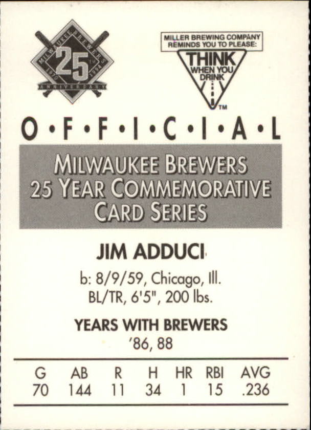 Tarjetas BB B6123- 1994 Brewers Miller Brewing 1-376 -Tú eliges- 15+ ENVÍO GRATUITO A EE. UU. - Imagen 5 de 346