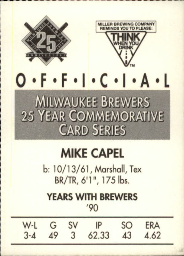 Tarjetas BB B6123- 1994 Brewers Miller Brewing 1-376 -Tú eliges- 15+ ENVÍO GRATUITO A EE. UU. - Imagen 25 de 346