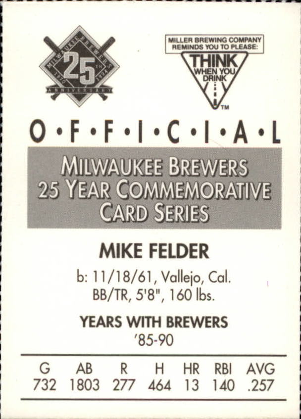 Tarjetas BB B6123- 1994 Brewers Miller Brewing 1-376 -Tú eliges- 15+ ENVÍO GRATUITO A EE. UU. - Imagen 47 de 346