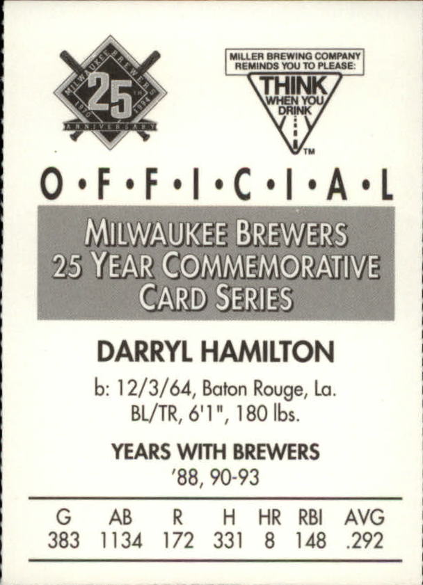 Tarjetas BB B6123- 1994 Brewers Miller Brewing 1-376 -Tú eliges- 15+ ENVÍO GRATUITO A EE. UU. - Imagen 67 de 346
