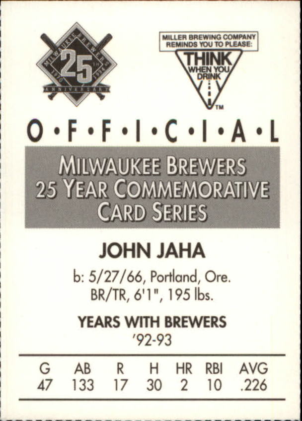 Tarjetas BB B6123- 1994 Brewers Miller Brewing 1-376 -Tú eliges- 15+ ENVÍO GRATUITO A EE. UU. - Imagen 77 de 346